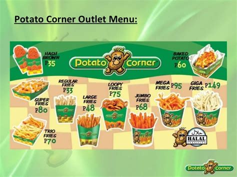 potato corner sizes|Menu – Potato Corner.